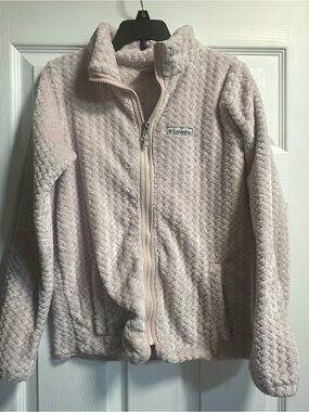 Columbia Girl’s Light Pink Full-Zip Fleece Jacket